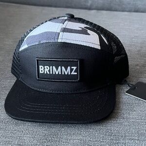 BRIMMZ Black and Gray Trucker Hat size XS infant